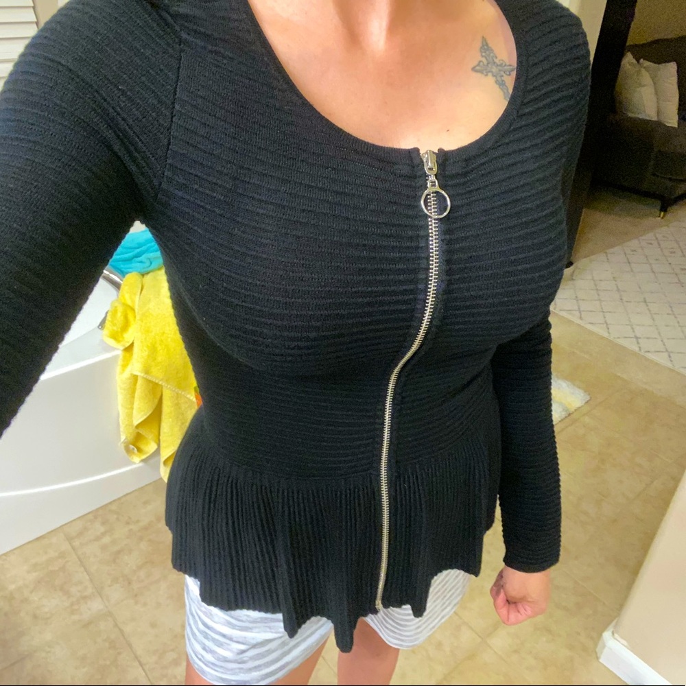 Peplum sweater